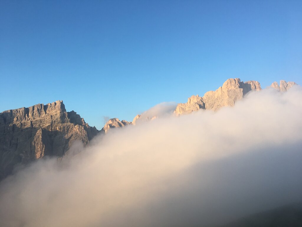 13.08.2018 Die Berge versinken im Nebel
