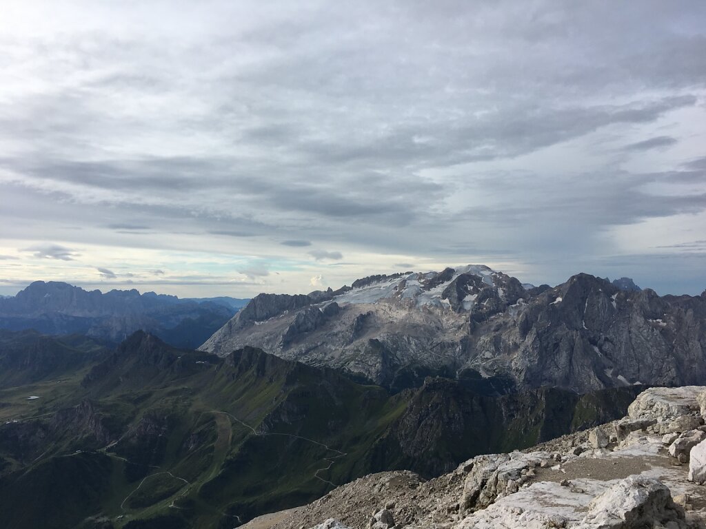 14.08.2018 Blick auf die Marmolada